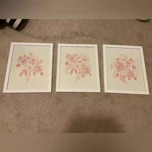 Floral framed prints 8x10